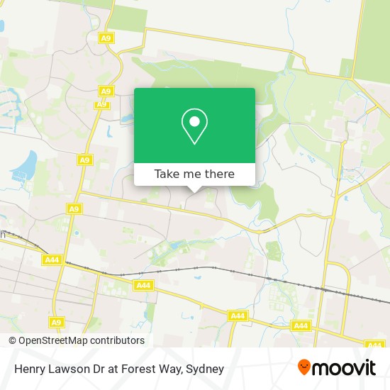 Henry Lawson Dr at Forest Way map