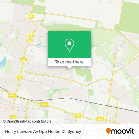 Mapa Henry Lawson Av Opp Hentic Ct