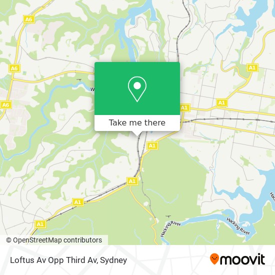 Loftus Av Opp Third Av map