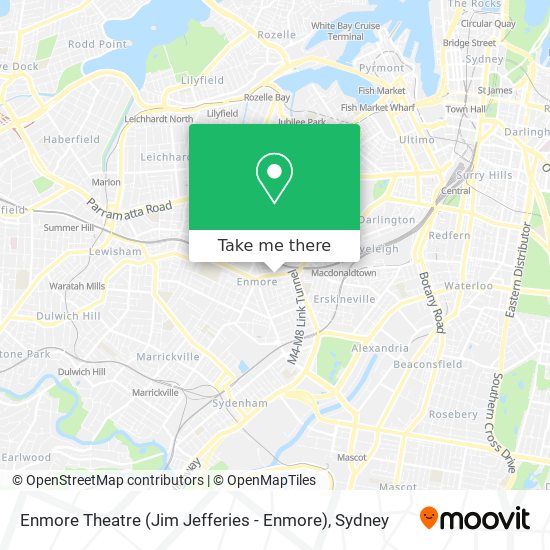 Mapa Enmore Theatre (Jim Jefferies - Enmore)