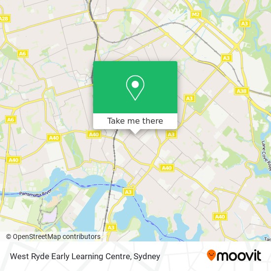 Mapa West Ryde Early Learning Centre