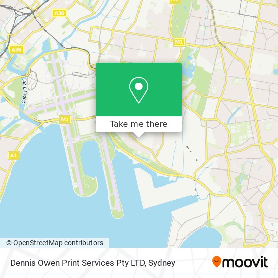 Mapa Dennis Owen Print Services Pty LTD