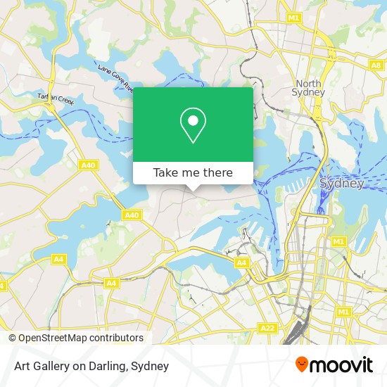 Art Gallery on Darling map