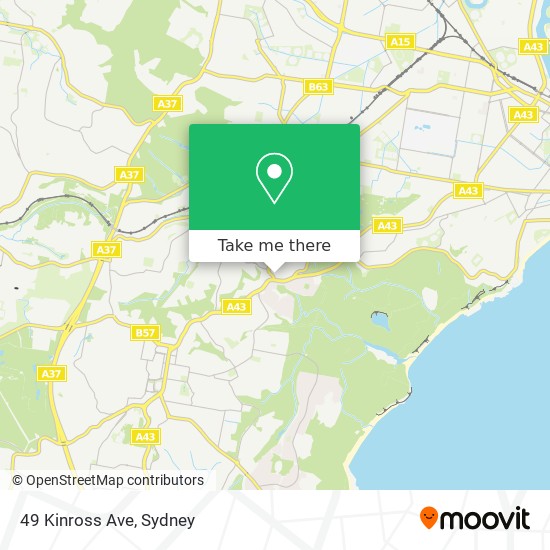 49 Kinross Ave map