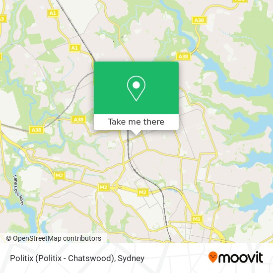 Mapa Politix (Politix - Chatswood)
