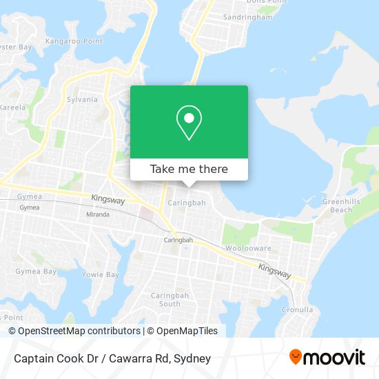 Captain Cook Dr / Cawarra Rd map