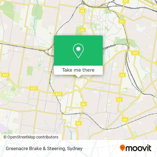 Mapa Greenacre Brake & Steering