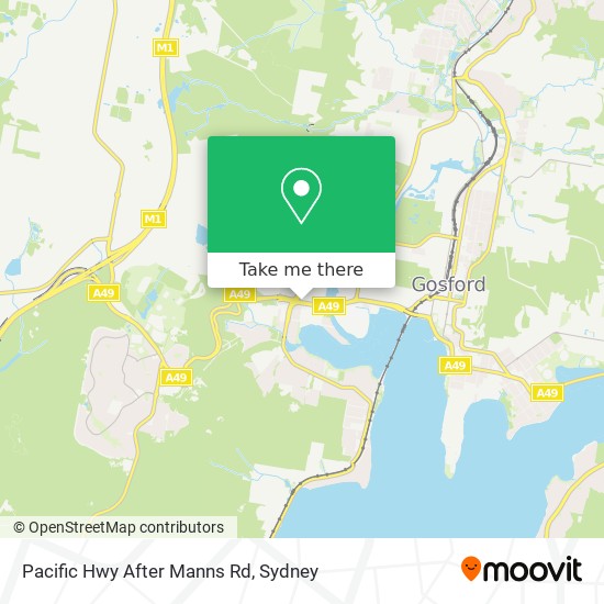 Pacific Hwy After Manns Rd map