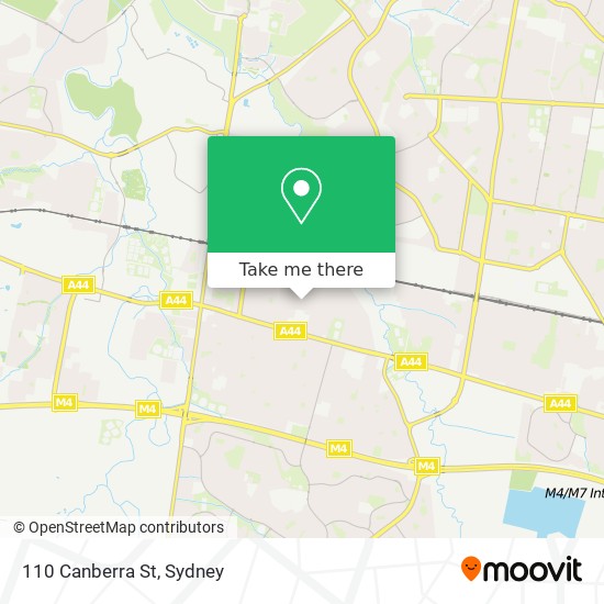 Mapa 110 Canberra St