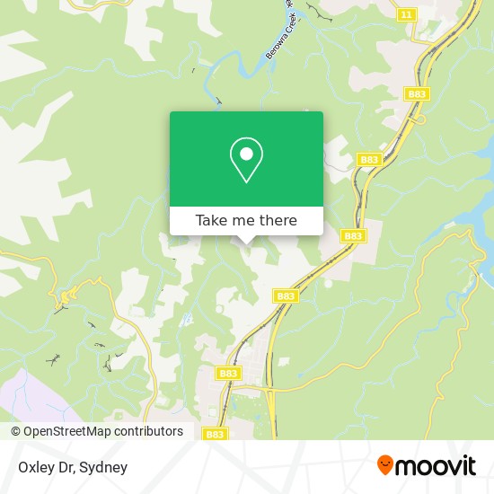 Oxley Dr map