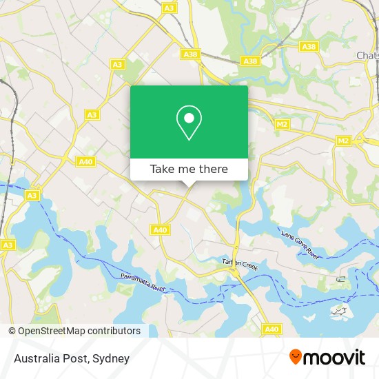 Australia Post map