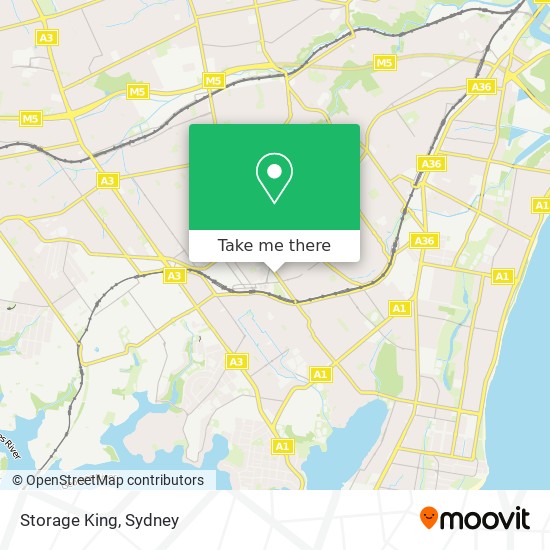 Storage King map
