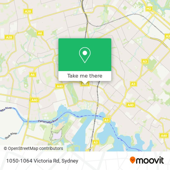 Mapa 1050-1064 Victoria Rd