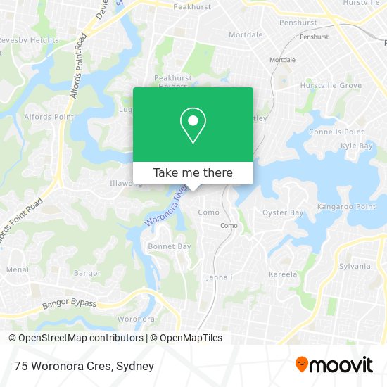 75 Woronora Cres map