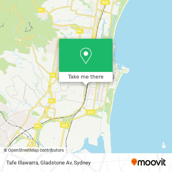 Tafe Illawarra, Gladstone Av map