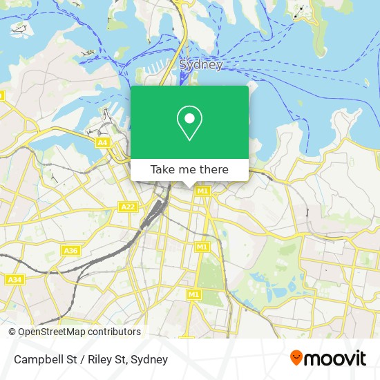 Campbell St / Riley St map
