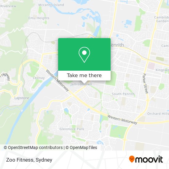 Zoo Fitness map