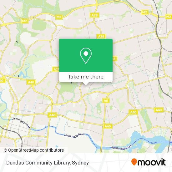 Dundas Community Library map