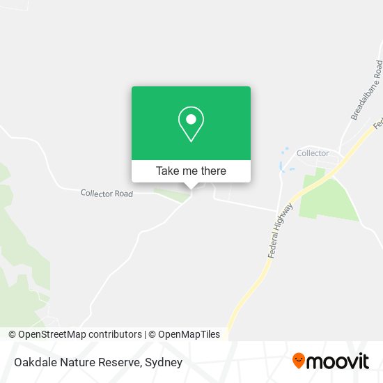 Oakdale Nature Reserve map