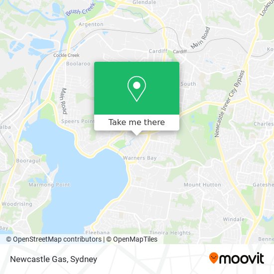 Newcastle Gas map