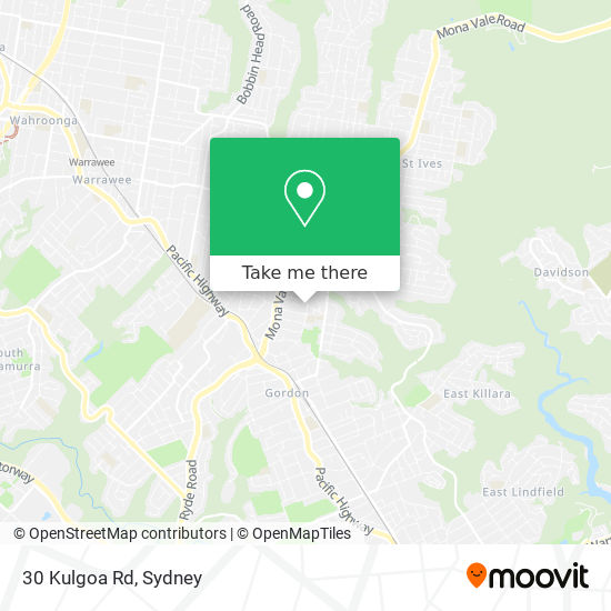 30 Kulgoa Rd map