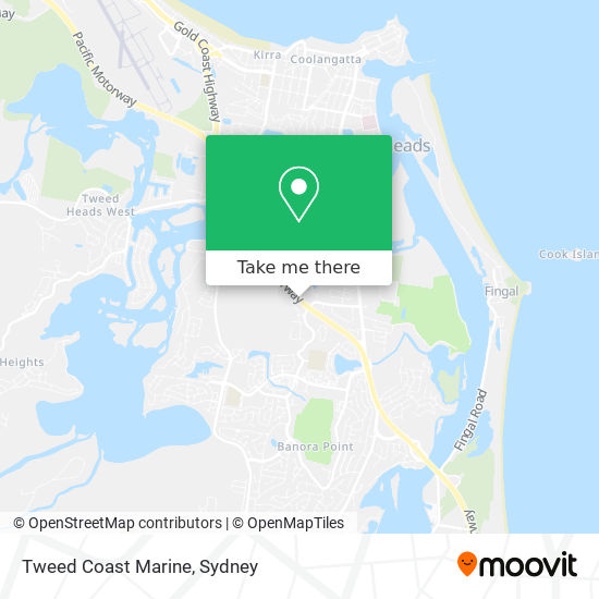 Tweed Coast Marine map