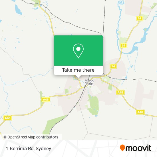 Mapa 1 Berrima Rd