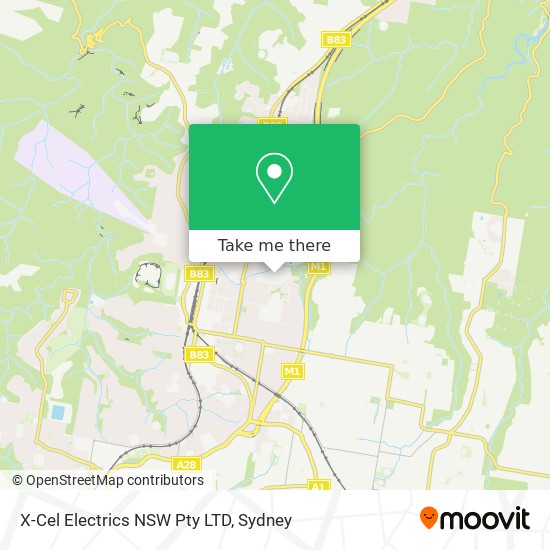 X-Cel Electrics NSW Pty LTD map