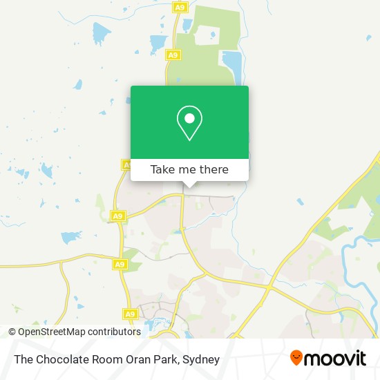 The Chocolate Room Oran Park map