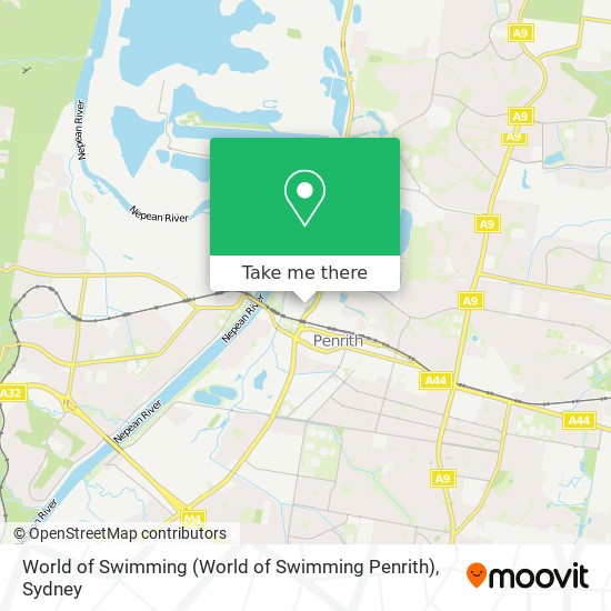 Mapa World of Swimming