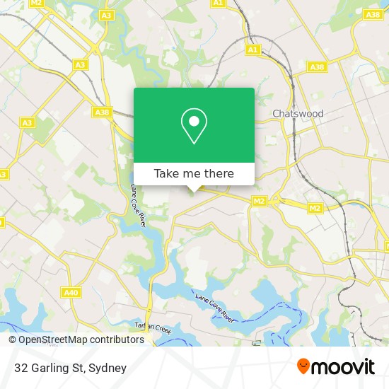 Mapa 32 Garling St