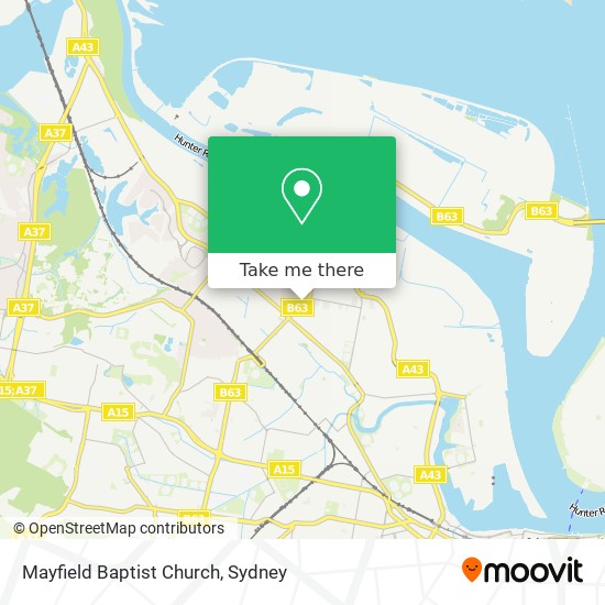 Mayfield Baptist Church map