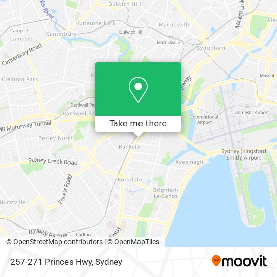 Mapa 257-271 Princes Hwy