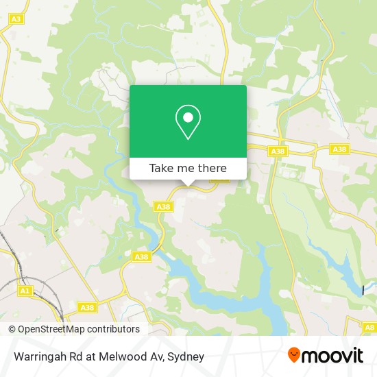 Warringah Rd at Melwood Av map