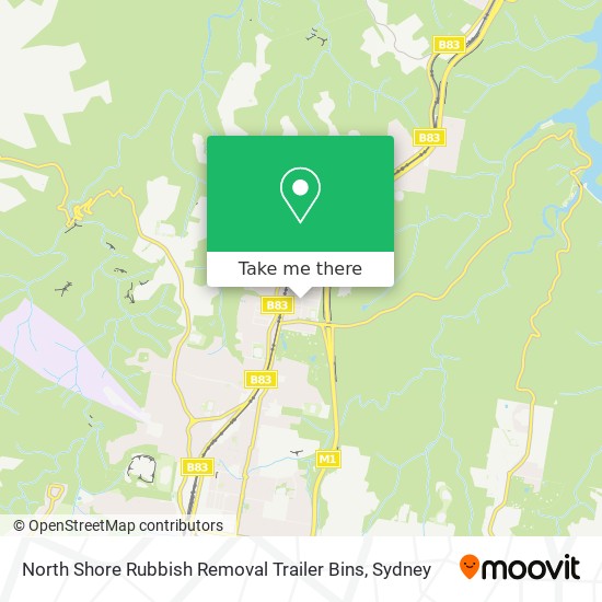 Mapa North Shore Rubbish Removal Trailer Bins