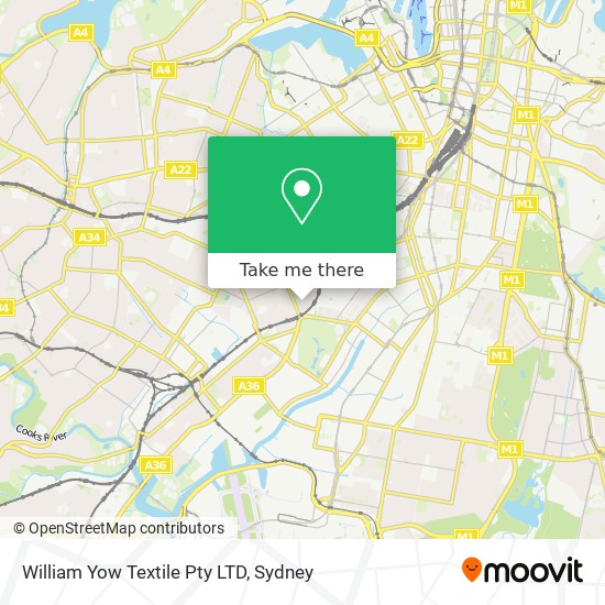 William Yow Textile Pty LTD map