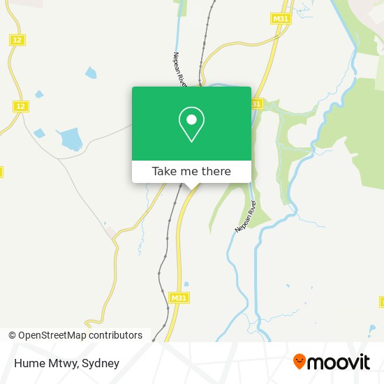 Hume Mtwy map