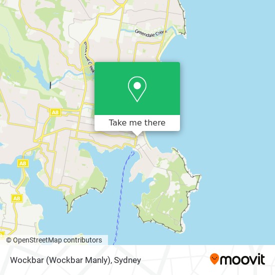 Wockbar (Wockbar Manly) map