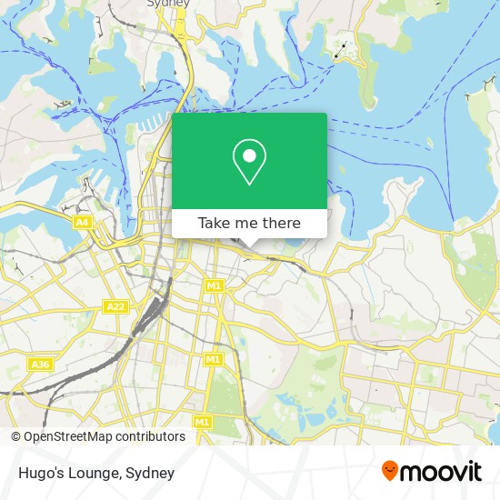 Mapa Hugo's Lounge