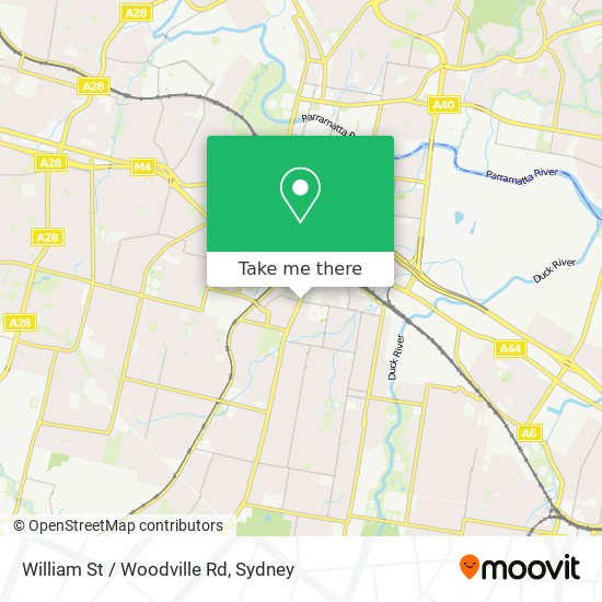 William St / Woodville Rd map