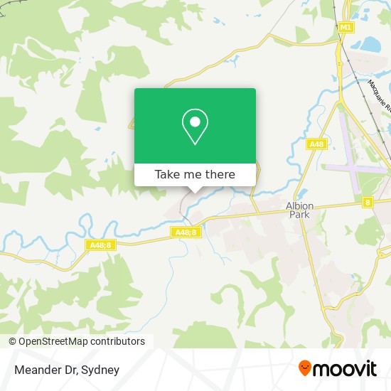 Meander Dr map