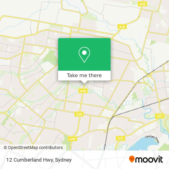 12 Cumberland Hwy map