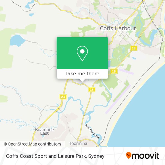 Coffs Coast Sport and Leisure Park map