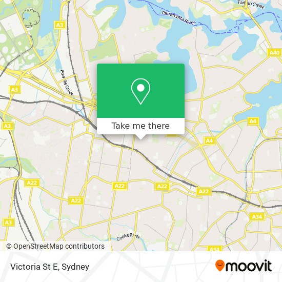 Victoria St E map