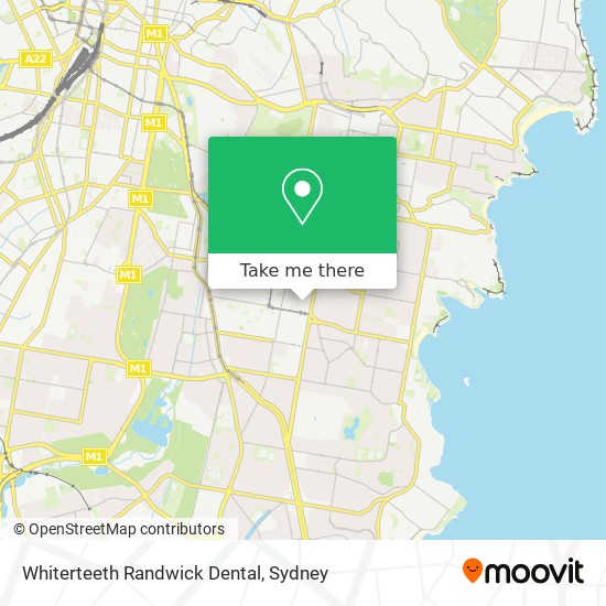 Mapa Whiterteeth Randwick Dental