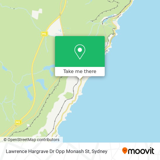 Lawrence Hargrave Dr Opp Monash St map