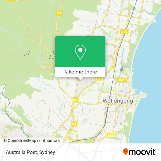 Australia Post map