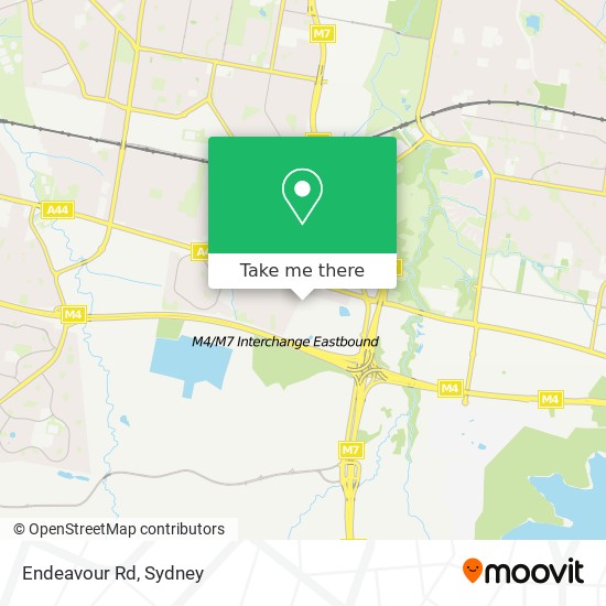 Mapa Endeavour Rd