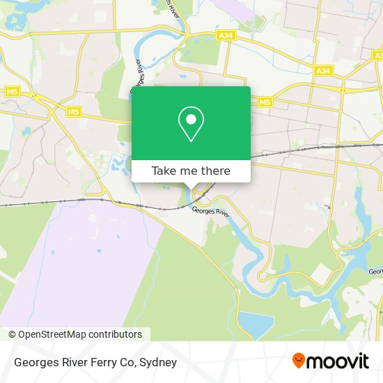 Georges River Ferry Co map