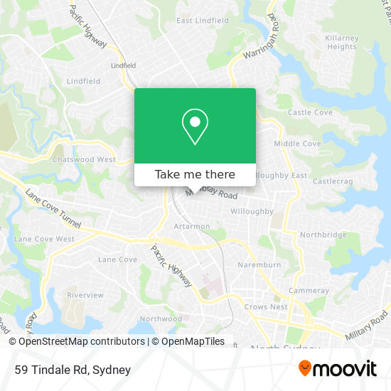 59 Tindale Rd map